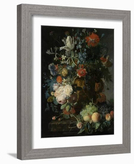 Still Life with Flowers and Fruit-Jan van Huysum-Framed Art Print