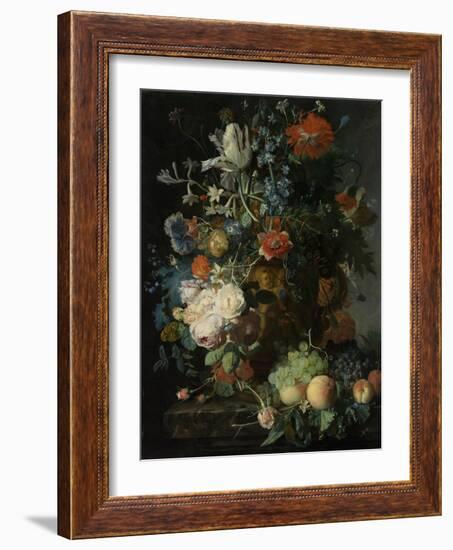 Still Life with Flowers and Fruit-Jan van Huysum-Framed Art Print