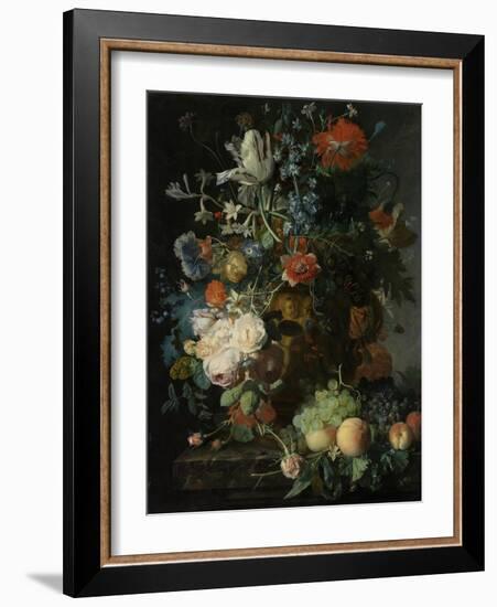 Still Life with Flowers and Fruit-Jan van Huysum-Framed Art Print