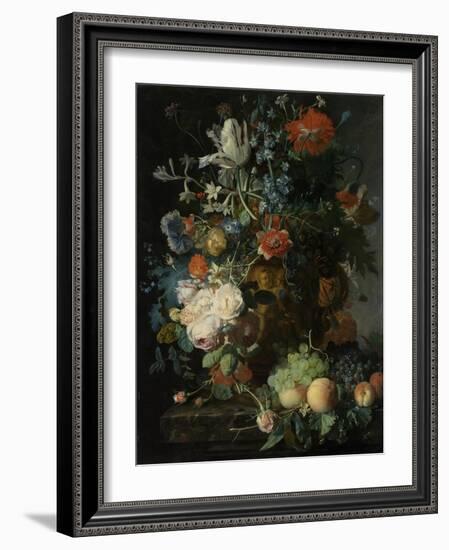 Still Life with Flowers and Fruit-Jan van Huysum-Framed Art Print