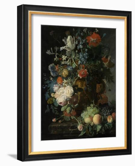 Still Life with Flowers and Fruit-Jan van Huysum-Framed Art Print