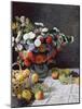 Still Life with Flowers and Fruit-Claude Monet-Mounted Giclee Print