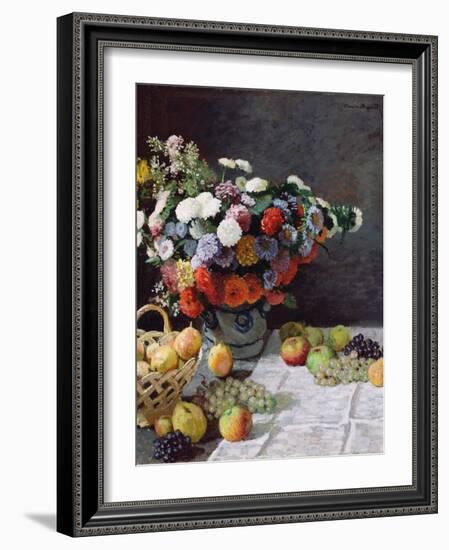 Still Life with Flowers and Fruit-Claude Monet-Framed Giclee Print