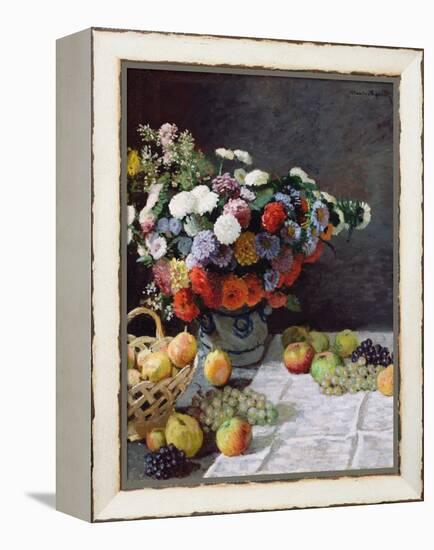 Still Life with Flowers and Fruit-Claude Monet-Framed Premier Image Canvas