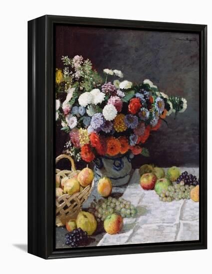 Still Life with Flowers and Fruit-Claude Monet-Framed Premier Image Canvas