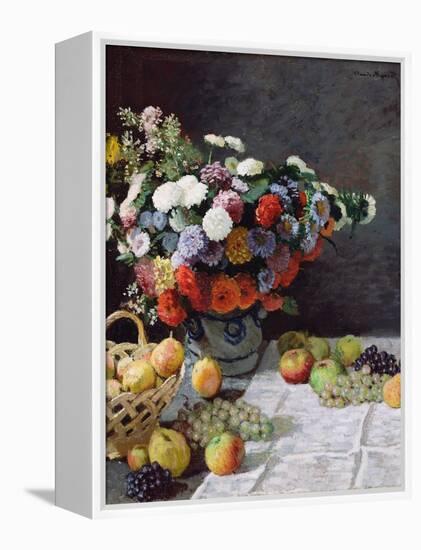 Still Life with Flowers and Fruit-Claude Monet-Framed Premier Image Canvas