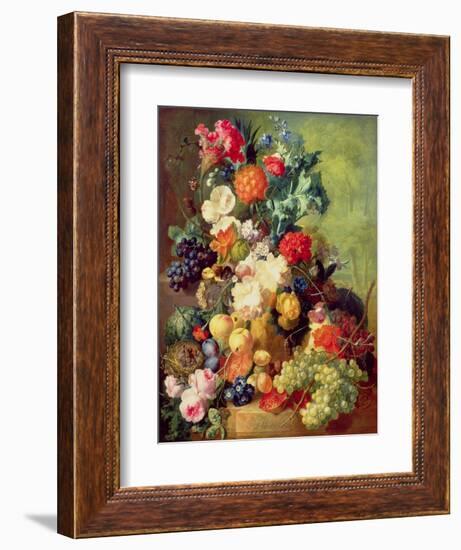 Still Life with Flowers and Fruit-Jan van Os-Framed Giclee Print