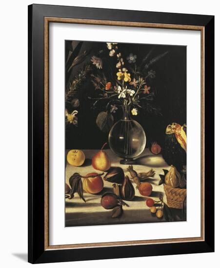 Still Life with Flowers and Fruit-Caravaggio-Framed Giclee Print