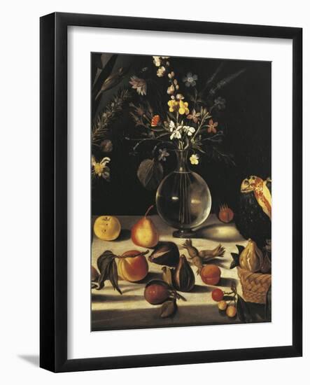 Still Life with Flowers and Fruit-Caravaggio-Framed Giclee Print