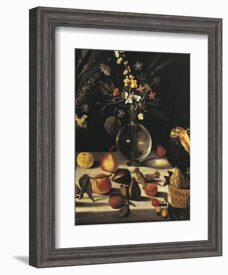 Still Life with Flowers and Fruit-Caravaggio-Framed Giclee Print