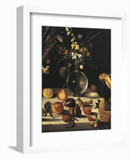 Still Life with Flowers and Fruit-Caravaggio-Framed Giclee Print