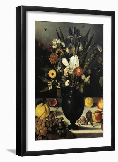 Still Life with Flowers and Fruit-Caravaggio-Framed Giclee Print