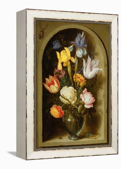 Still Life with Flowers and Insects-Ambrosius The Elder Bosschaert-Framed Premier Image Canvas