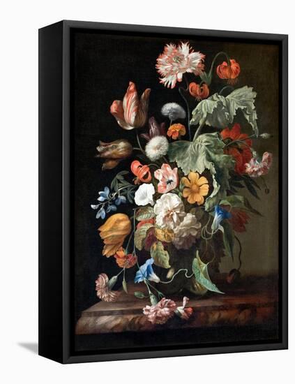 Still-Life with Flowers, c.1700-Rachel Ruysch-Framed Premier Image Canvas