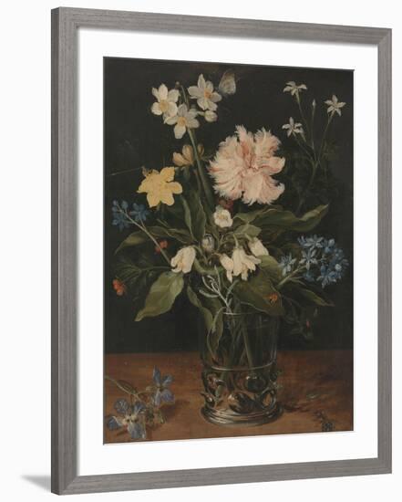 Still Life with Flowers in a Glass, 1602-Jan Brueghel the Younger-Framed Giclee Print