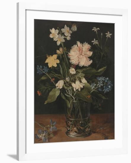 Still Life with Flowers in a Glass, 1602-Jan Brueghel the Younger-Framed Giclee Print