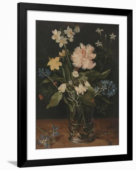 Still Life with Flowers in a Glass, 1602-Jan Brueghel the Younger-Framed Giclee Print