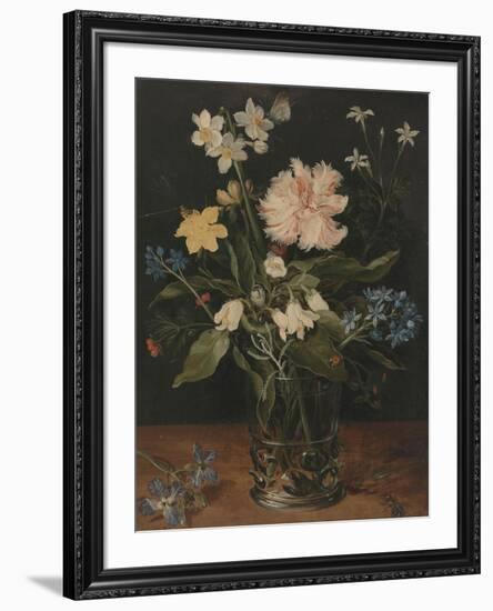 Still Life with Flowers in a Glass, 1602-Jan Brueghel the Younger-Framed Giclee Print