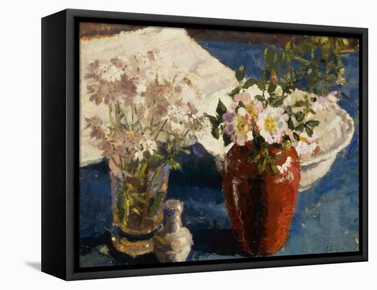 Still Life with Flowers in a Vase, 1911-14 (oil on canvas)-Harold Gilman-Framed Premier Image Canvas