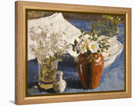 Still Life with Flowers in a Vase, circa 1911-14-Harold Gilman-Framed Premier Image Canvas