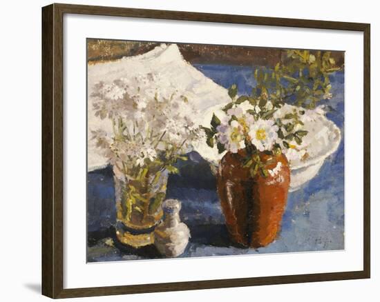 Still Life with Flowers in a Vase, circa 1911-14-Harold Gilman-Framed Giclee Print