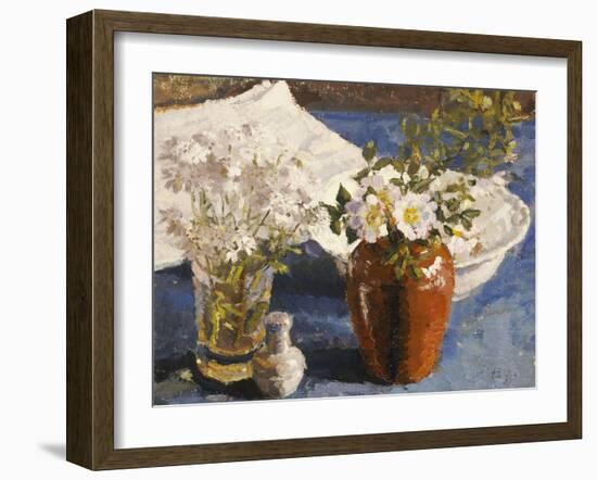 Still Life with Flowers in a Vase, circa 1911-14-Harold Gilman-Framed Giclee Print