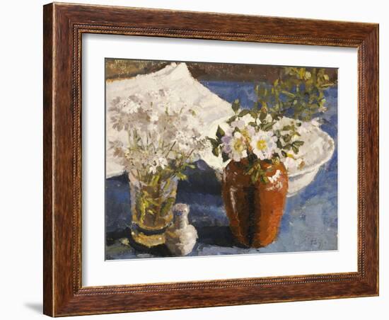 Still Life with Flowers in a Vase, circa 1911-14-Harold Gilman-Framed Giclee Print