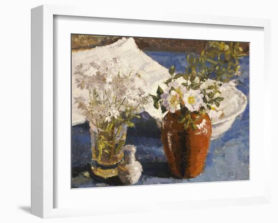 Still Life with Flowers in a Vase, circa 1911-14-Harold Gilman-Framed Giclee Print