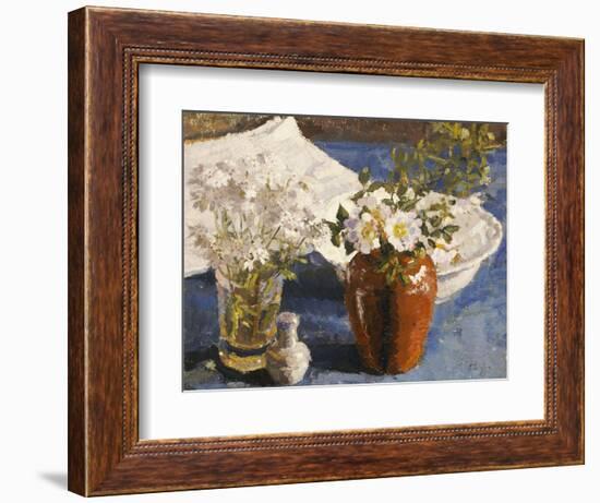 Still Life with Flowers in a Vase, circa 1911-14-Harold Gilman-Framed Giclee Print