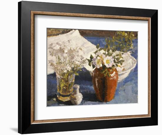 Still Life with Flowers in a Vase, circa 1911-14-Harold Gilman-Framed Giclee Print