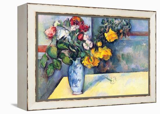 Still Life with Flowers in a Vase-Paul C?zanne-Framed Stretched Canvas