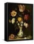 Still Life with Flowers in a Wan-Li Vase-Ambrosius Bosschaert-Framed Stretched Canvas