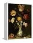 Still Life with Flowers in a Wan-Li Vase-Ambrosius Bosschaert-Framed Stretched Canvas