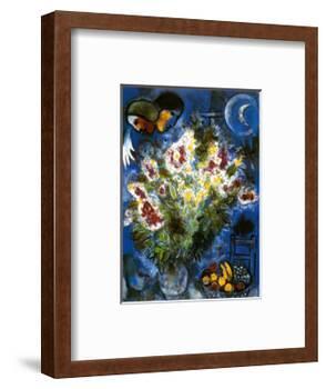 Still Life with Flowers-Marc Chagall-Framed Art Print