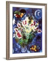 Still Life with Flowers-Marc Chagall-Framed Art Print