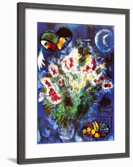 Still Life with Flowers-Marc Chagall-Framed Art Print