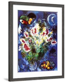Still Life with Flowers-Marc Chagall-Framed Art Print