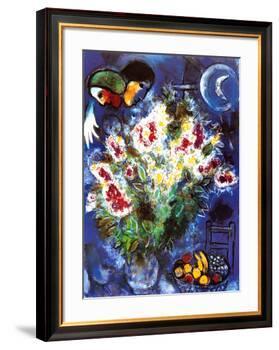 Still Life with Flowers-Marc Chagall-Framed Art Print