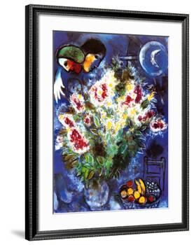 Still Life with Flowers-Marc Chagall-Framed Art Print