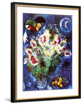 Still Life with Flowers-Marc Chagall-Framed Art Print