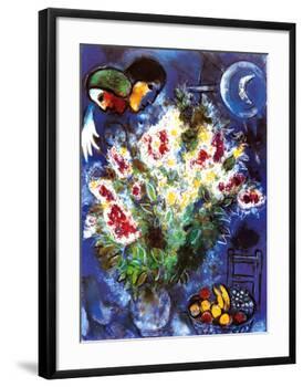 Still Life with Flowers-Marc Chagall-Framed Art Print