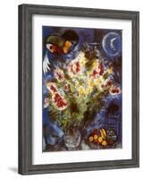 Still Life with Flowers-Marc Chagall-Framed Art Print