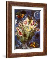 Still Life with Flowers-Marc Chagall-Framed Art Print