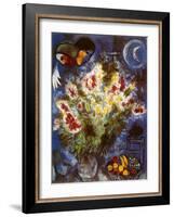 Still Life with Flowers-Marc Chagall-Framed Art Print