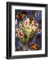 Still Life with Flowers-Marc Chagall-Framed Art Print
