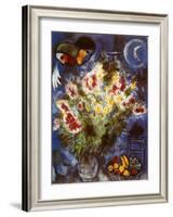 Still Life with Flowers-Marc Chagall-Framed Art Print