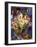 Still Life with Flowers-Marc Chagall-Framed Art Print