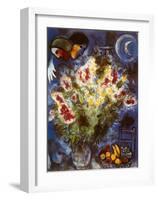 Still Life with Flowers-Marc Chagall-Framed Art Print