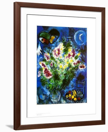 Still Life with Flowers-Marc Chagall-Framed Art Print