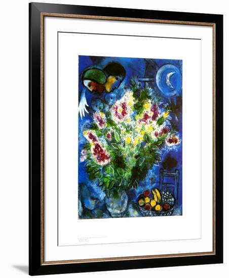 Still Life with Flowers-Marc Chagall-Framed Art Print